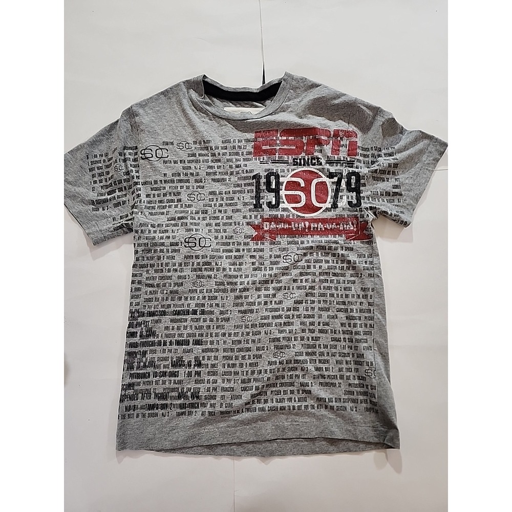 VTG 90s ESPN Since 1979 SPORTSCENTER All Over Print T SHIRT RARE Sz Small